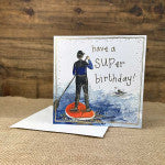 Paddle Boarding Birthday Card