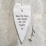 Porcelain Long Heart-Bless This House