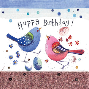 Beautiful Birds Birthday Card