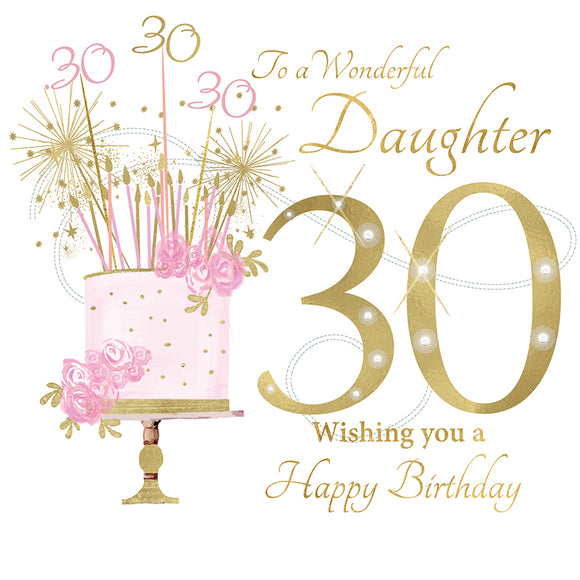 To A Wonderful Daughter 30 Wishing You A Happy Birthday