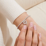 Christmas Cracker 'Merry Christmas Fabulous Friend' Bracelet In Silver Plating