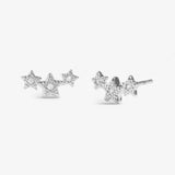 Earring Bauble 'Merry Christmas' Stud Earrings In Silver Plating