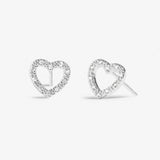 Earring Bauble 'With Love' Stud Earrings In Silver Plating