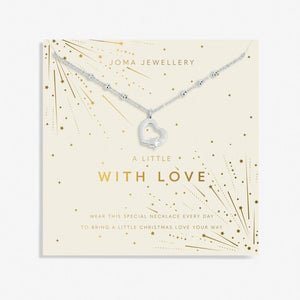 Christmas A Little 'With Love' Necklace In Silver Plating