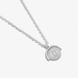 Style Stories Spinning Coin Necklace In Silver Plating