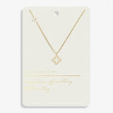 Style Stories Pavé Clover Necklace In Gold Plating