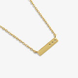 Style Stories Bar Necklace In Gold Plating