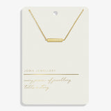 Style Stories Bar Necklace In Gold Plating