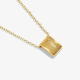 Style Stories Pavé Tag Necklace In Gold Plating