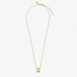 Style Stories Pavé Tag Necklace In Gold Plating