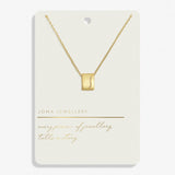 Style Stories Pavé Tag Necklace In Gold Plating
