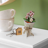 New Home 3D Flower Figurine Card