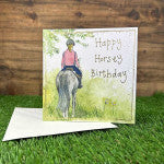 Horsey Hack Birthday Card
