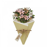 Thinking of You 3D Flower Figurine Card