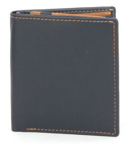 Gents Note Case, Navy & Tan