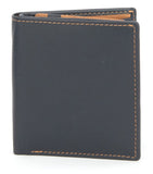 Gents Note Case, Navy & Tan