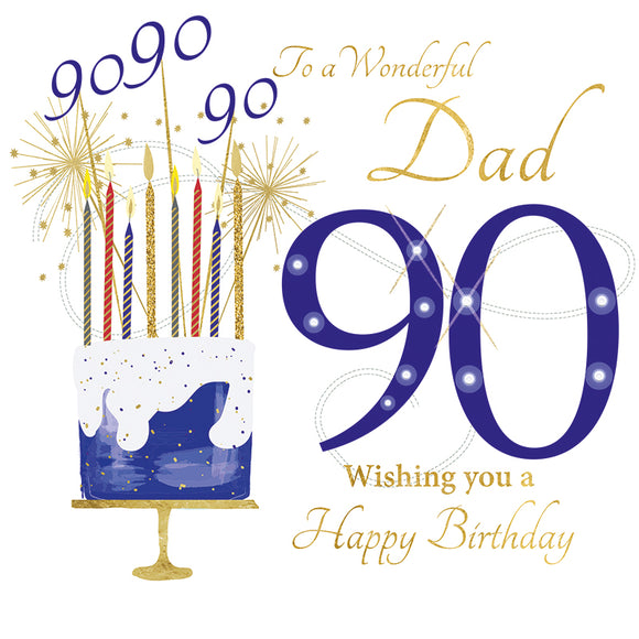 To A Wonderful Dad, 90 Wishing You A Happy Birthday