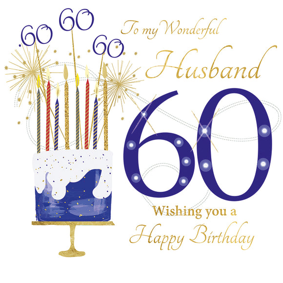 To My Wonderful Husband, 60 Wishing You A Happy Birthday