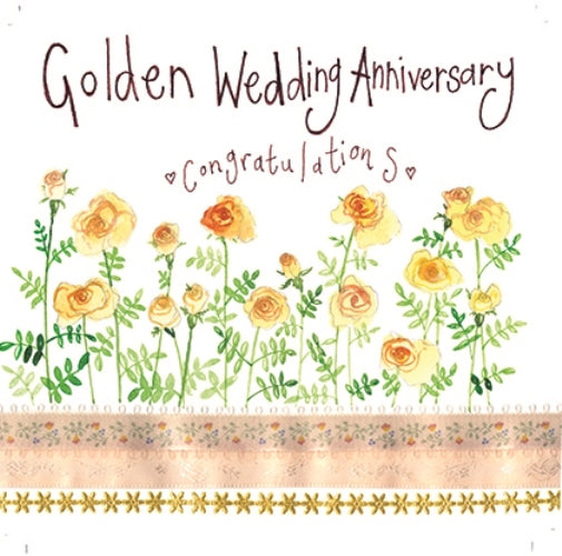 Golden Wedding Anniversary, Roses