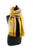 Animal Print Scarf - Mustard (Boxed)