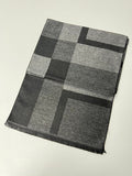 Couthie Navy & Grey Check Scarf