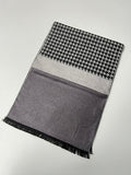 Couthie Grey Dog Tooth Scarf