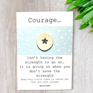 Courage, Ceramic Wish Token & Card