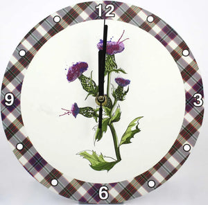 Wild Thistle Clock