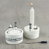 Candle & Tea Light holder-You Have The Strength