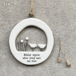 Cut Out Hanger-Robins Appear When Loved Ones Are Near