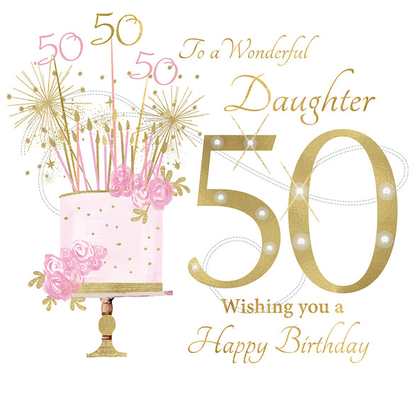 To A Wonderful Daughter, 50 Wishing You A Happy Birthday