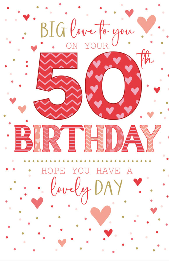 50th Birthday Card