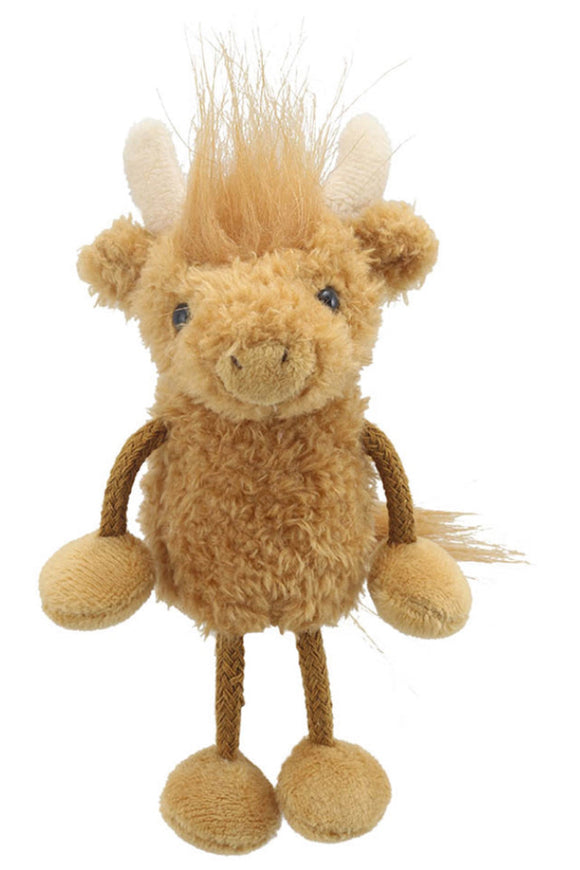 Highland Cow Finger Puppet