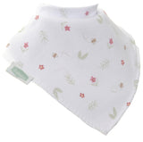 Bandana Dribble Bib - Flowers And Ferns