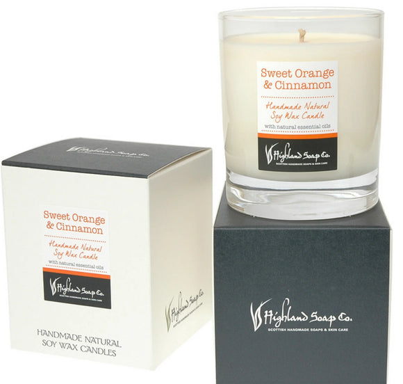 Sweet Orange & Cinnamon Soya Wax Candle