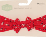Red Snowman Turban Bow Headband