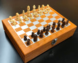 Harris Tweed 6oz Hip Flask Chess Gift Set