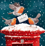 Festive Robins Boxed Christmas Cards
