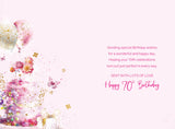 Happy 70th Birthday (Cake And Balloons)