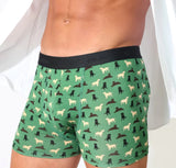 Eco-Chic Eco Friendly Men's Bamboo Boxers Labradors, Size Large