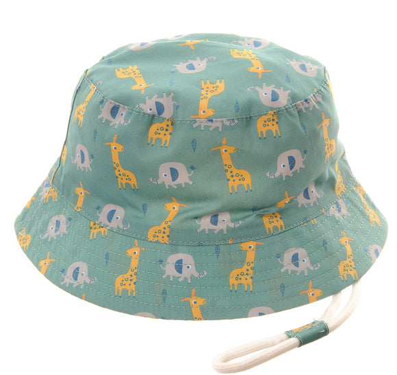 Giraffe and Elephant Sun Hat, 0-12 months