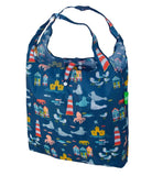 Eco Chic Lightweight Foldable Reusable Shopping Bag Seaside