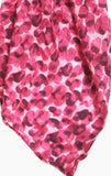 Fuchsia Abstract Animal Print with Gold Foil Details