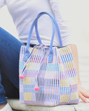 Spring Pastel Stripe Tote Bag
