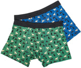 Eco-Chic Eco Friendly Men's Bamboo Boxers Labradors, Size Extra Large