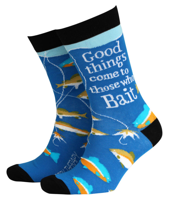 Good Things Come to Those Who Bait – Men’s Bamboo Socks