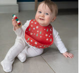 Catch It Silicone Bib - Christmas