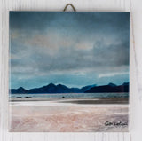 A walk on the beach" Skye from Applecross Gift Boxed 4.25" ceramic tile