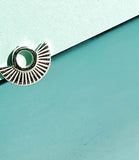 Silver Deco Stud Earrings