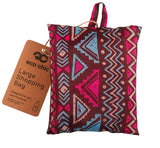 Eco Chic Foldable Reusable Large Shopping Bag Aztec Pattern